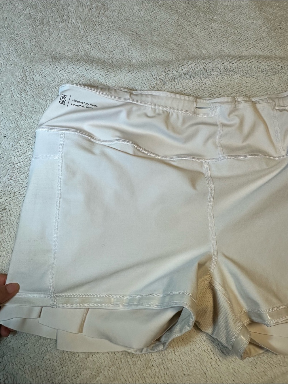 Athleta Cream Performance Skort with Built-In Liner - Picture 9 of 9